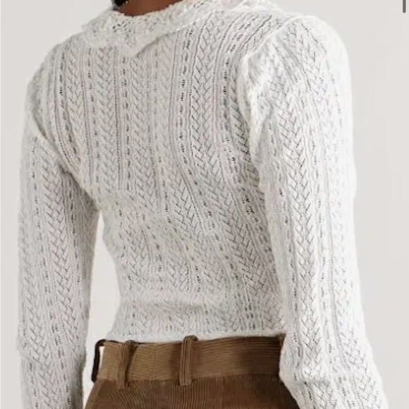 Doen Martina crochet sweater cardigan top M nwt - Picture 8 of 10